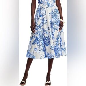 Tahari Print Maxi Skirt